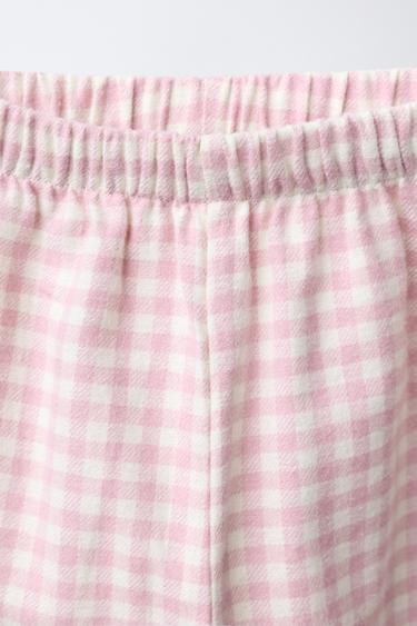 3-6 YEARS/ GINGHAM FLANNEL PYJAMAS - Pink by Zara - Image 6