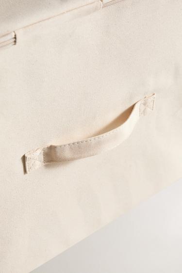 BOÎTE DE RANGEMENT CARRÉE AVEC COUVERCLE - Beige clair de Zara - Image 3