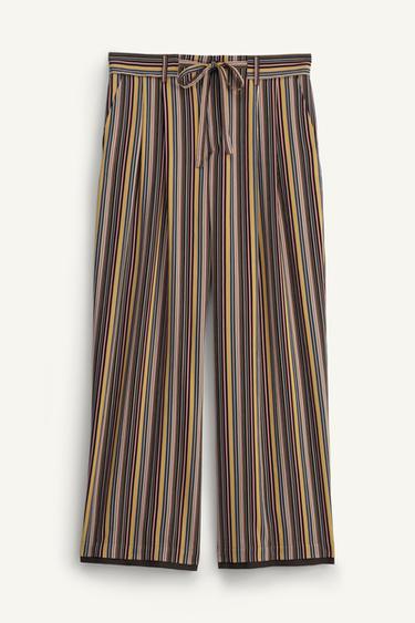 WIDE-FIT STRIPED TROUSERS - LIMITED EDITION - striped by Zara
