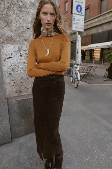 Zara PEENES KOES SVIITER - Mustard - Pilt 0