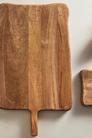 Zara IRREGULAR WOODEN CUTTING BOARD - Light beige