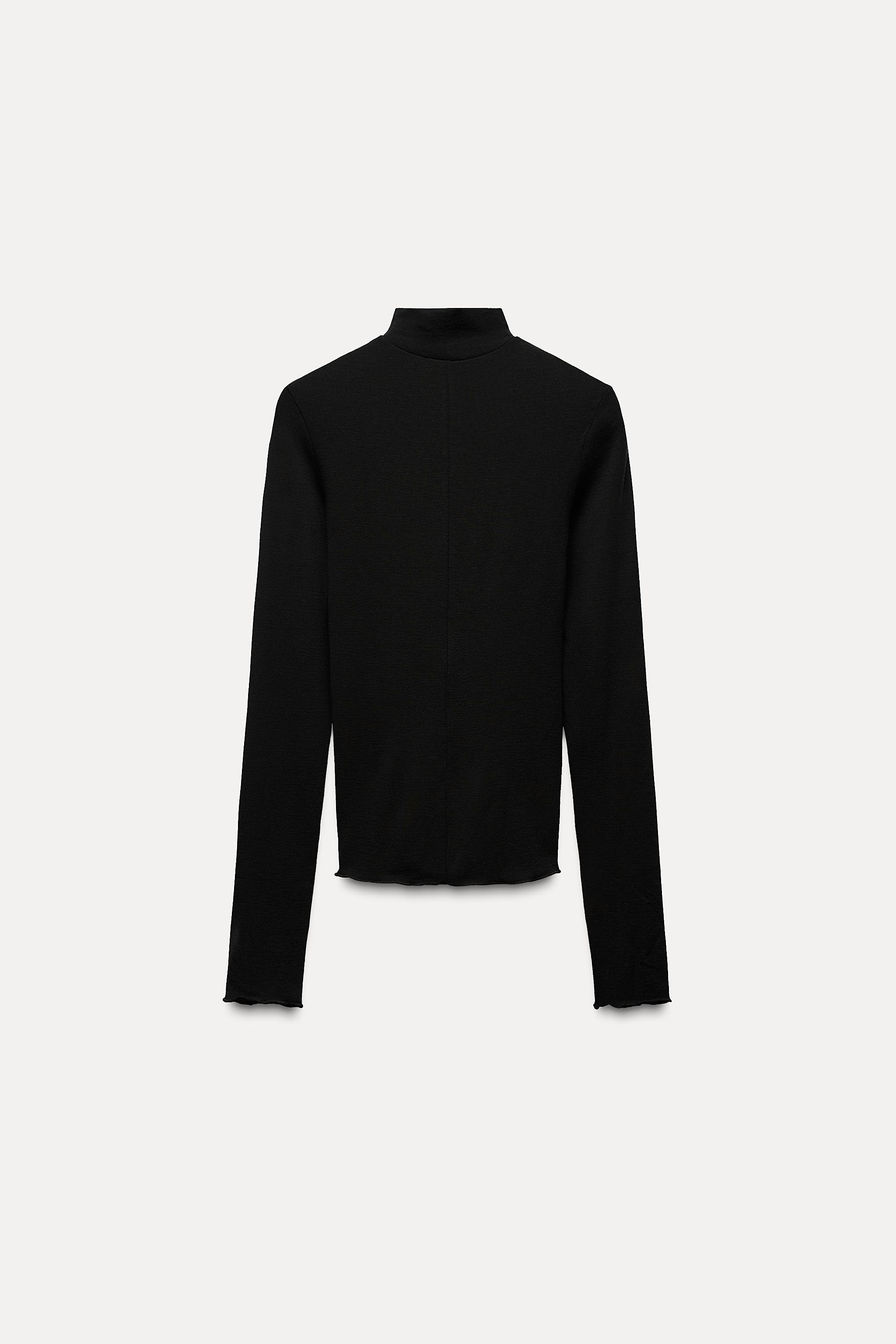 Turtleneck Zara Top Cuello Alto High Neck Top Zara Cuello Alto ZW