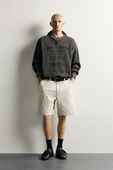 JERSEY ESTAMPADOS LAVADOS - Negro de Zara - Imagen 0