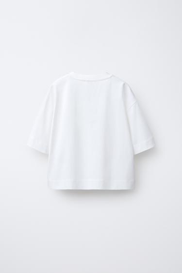VARSITY PRINT T-SHIRT - White by Zara - Image 1