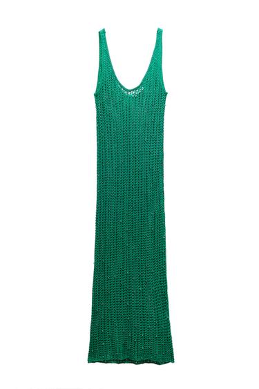 BEADED CROCHET DRESS