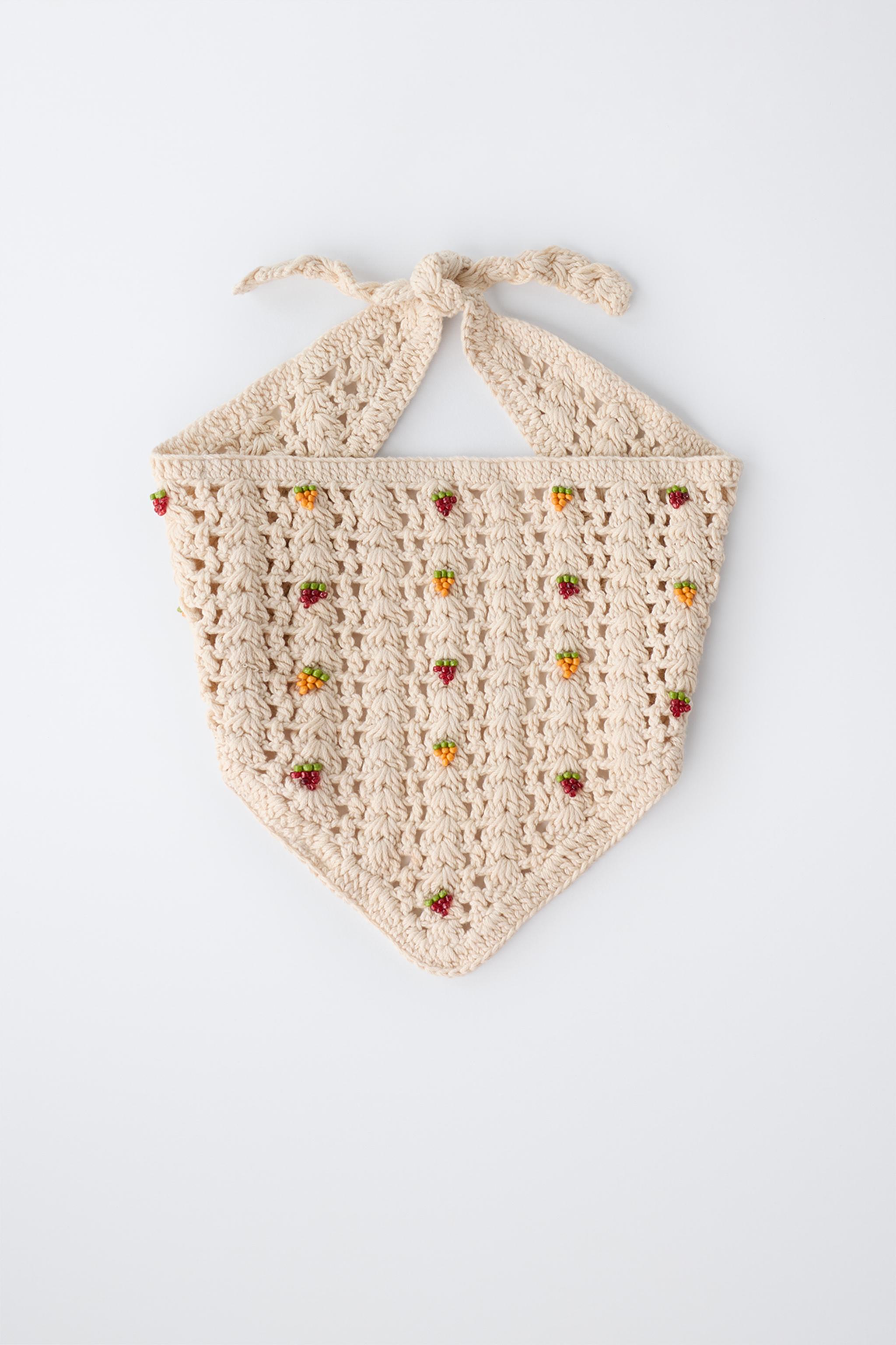 Детские аксессуары Zara CROCHET FRUIT KNIT BANDANA — фото 4