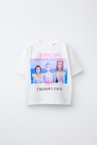 T-SHIRT IMPRIMÉ KPOP DEMON HUNTERS™ NETFLIX © - Blanc de Zara