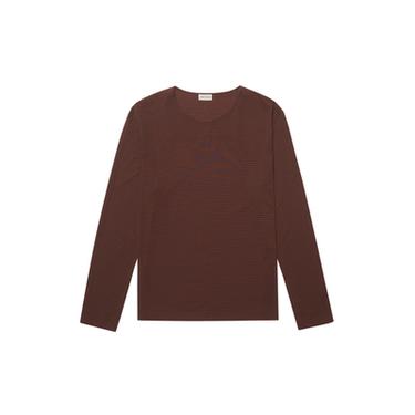 STRIPED JACQUARD T-SHIRT - Brown by Zara