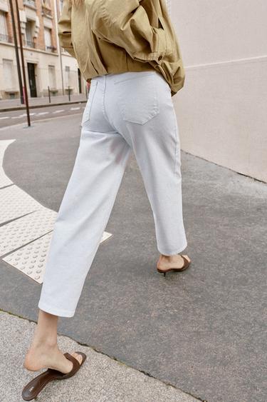 Z1975 HIGH-WAIST COMFORT CULOTTES - White by Zara - Image 3
