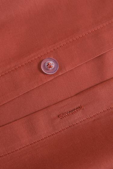 SATEEN DUVET COVER (300 THREAD COUNT) - Raspberry by Zara