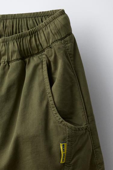 BALLOON TROUSERS WITH SEAMS - mid khaki by Zara - Image 2