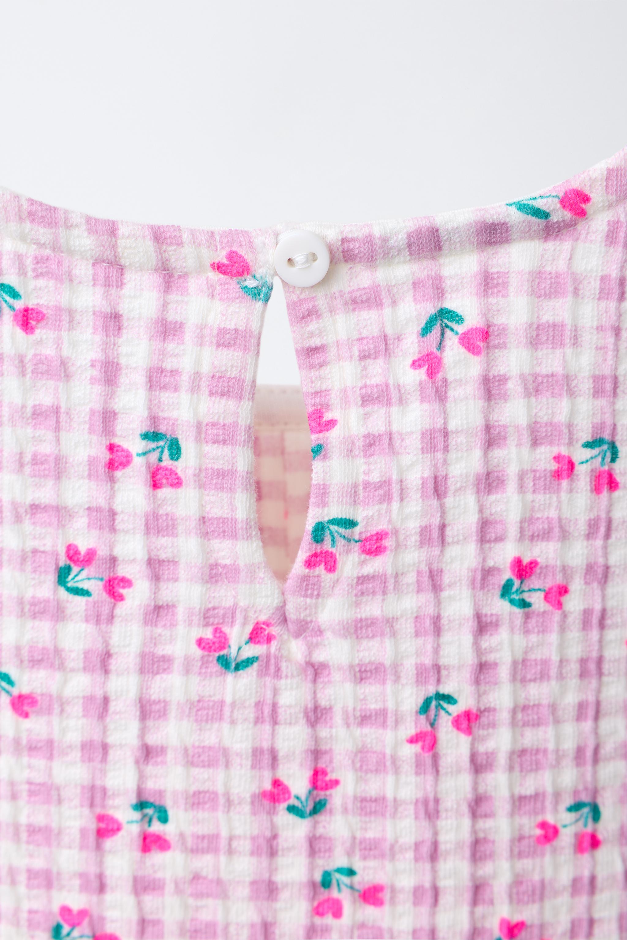 STRIPED HEART PRINT DRESS