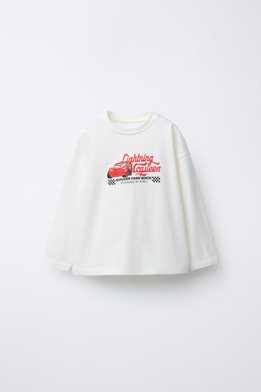 CARS LIGHTNING MCQUEEN © DISNEY PRINTED T-SHIRT - Ecru by Zara