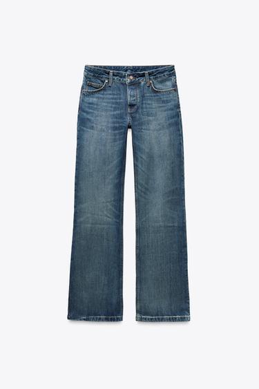 JEANS ZW COLLECTION BOOTCUT FULL LENGTH TIRO BAJO - Azul lavado de Zara - Imagen 0
