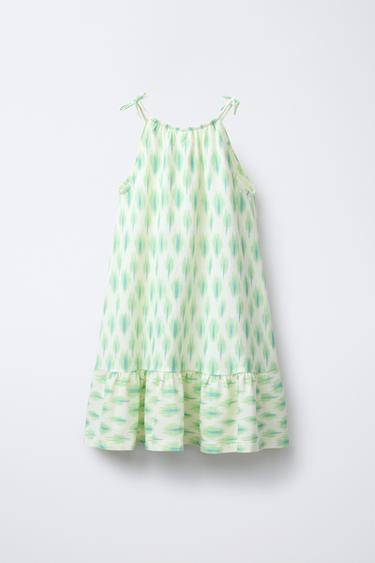 ROBE IMPRIMÉE - Vert de Zara - Image 1