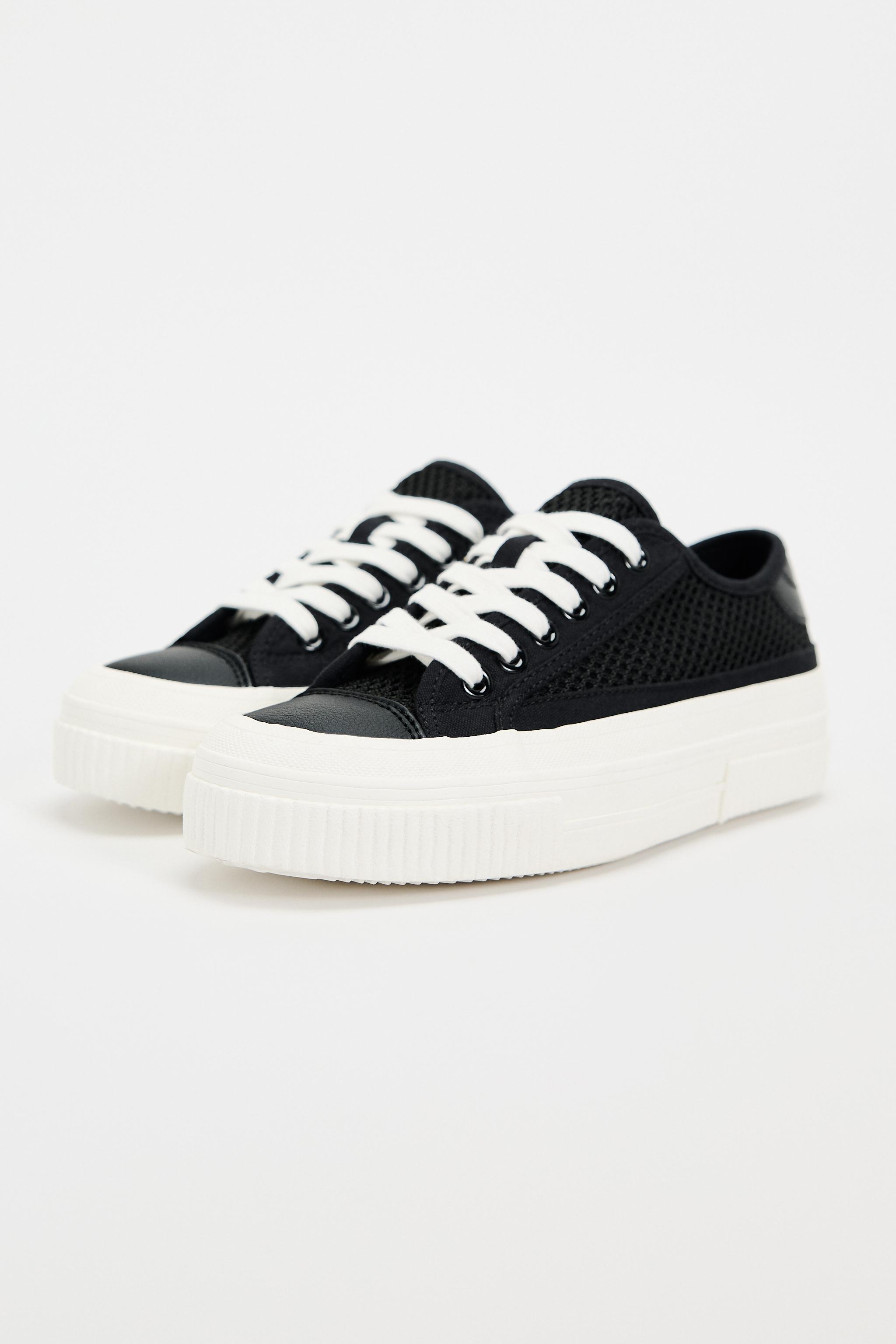 Zara black platform clearance sneakers