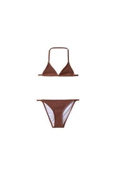 6-14 AÑOS/ BIKINI TRIANGULO RIB - Marrón de Zara