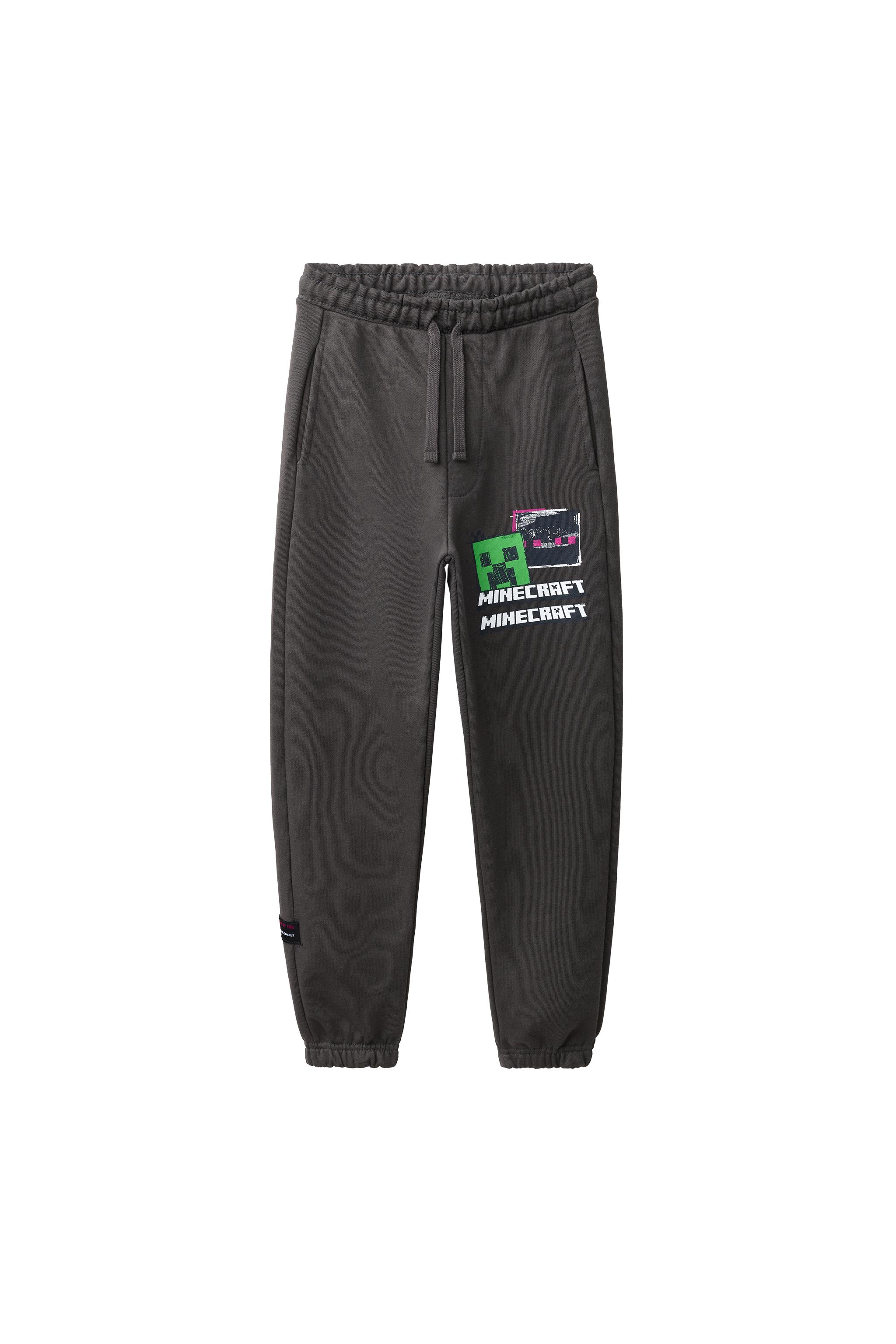 PANTALÓN JOGGER MINECRAFT © MOJANG AB. ™ - Antracita oscuro | ZARA