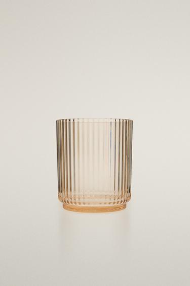 STRIPED ACRYLIC TUMBLER - Yellow by Zara - Image 0