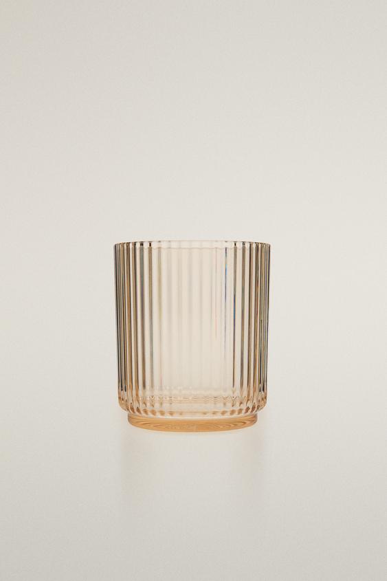 Zaras RANDIGT TANDBORSTGLAS I AKRYL - Gul - Bild 0