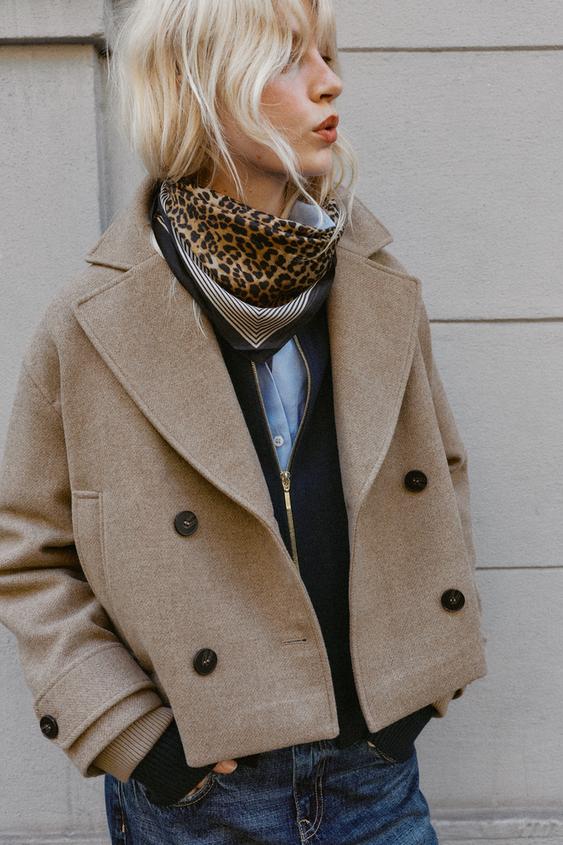 Zara ANIMAL PRINT MODAL-SILK SCARF - Leopard - Image 0