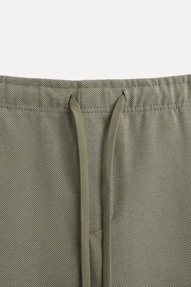 PANTALON AVEC TAILLE STYLE JOGGING CONFORT - Kaki clair de Zara - Image 7