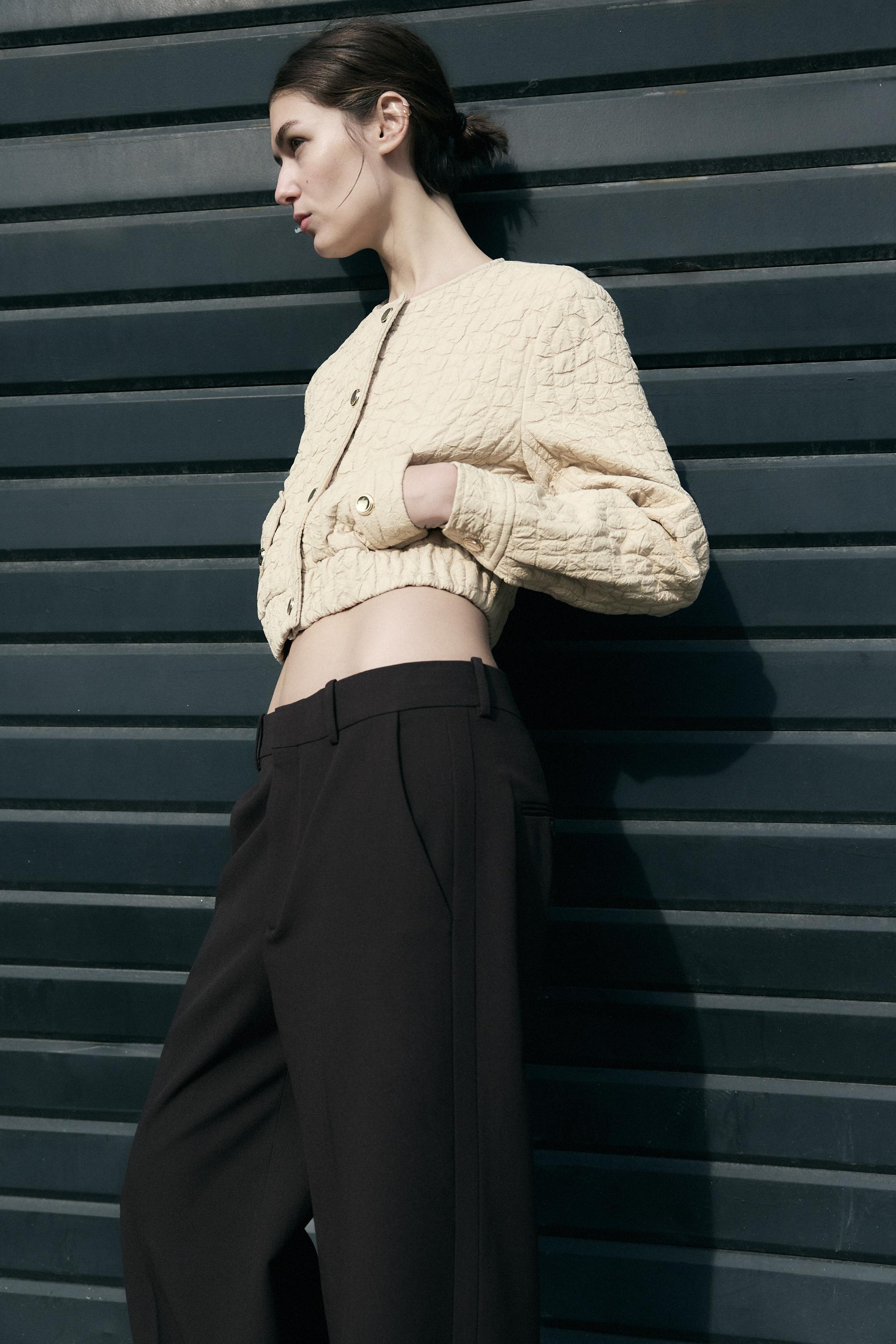 QUILTED BOMBER JACKET - Black | ZARA New Zealand