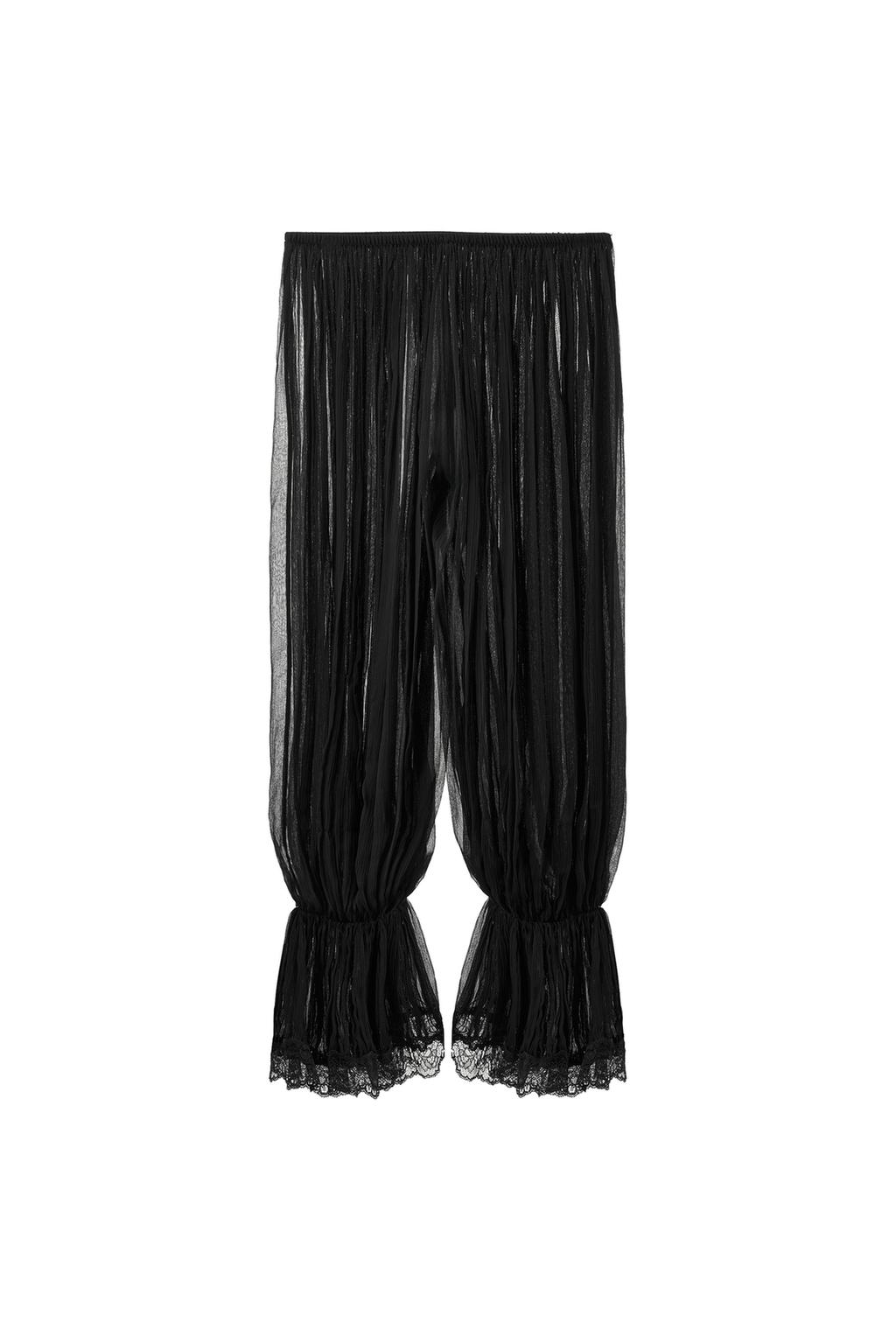 PLEATED LACE BALLOON PANTS - image 3