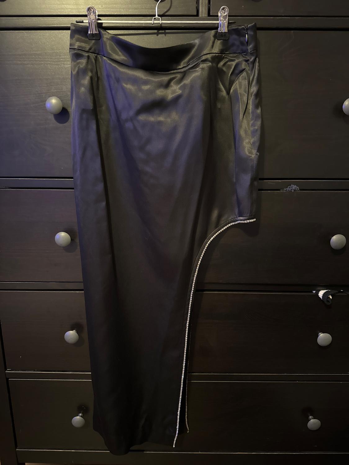 RHINESTONE ASYMMETRIC SKIRT