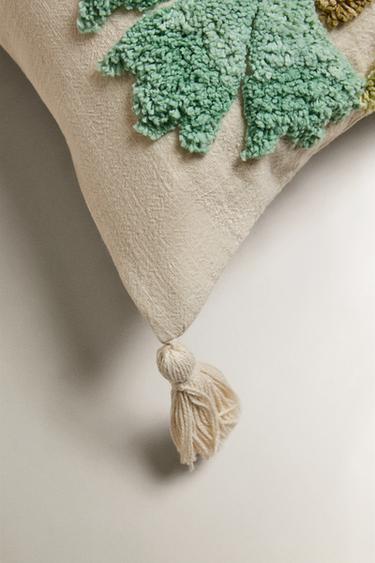 HOUSSE DE COUSSIN TUFTING - Turquoise de Zara - Image 1