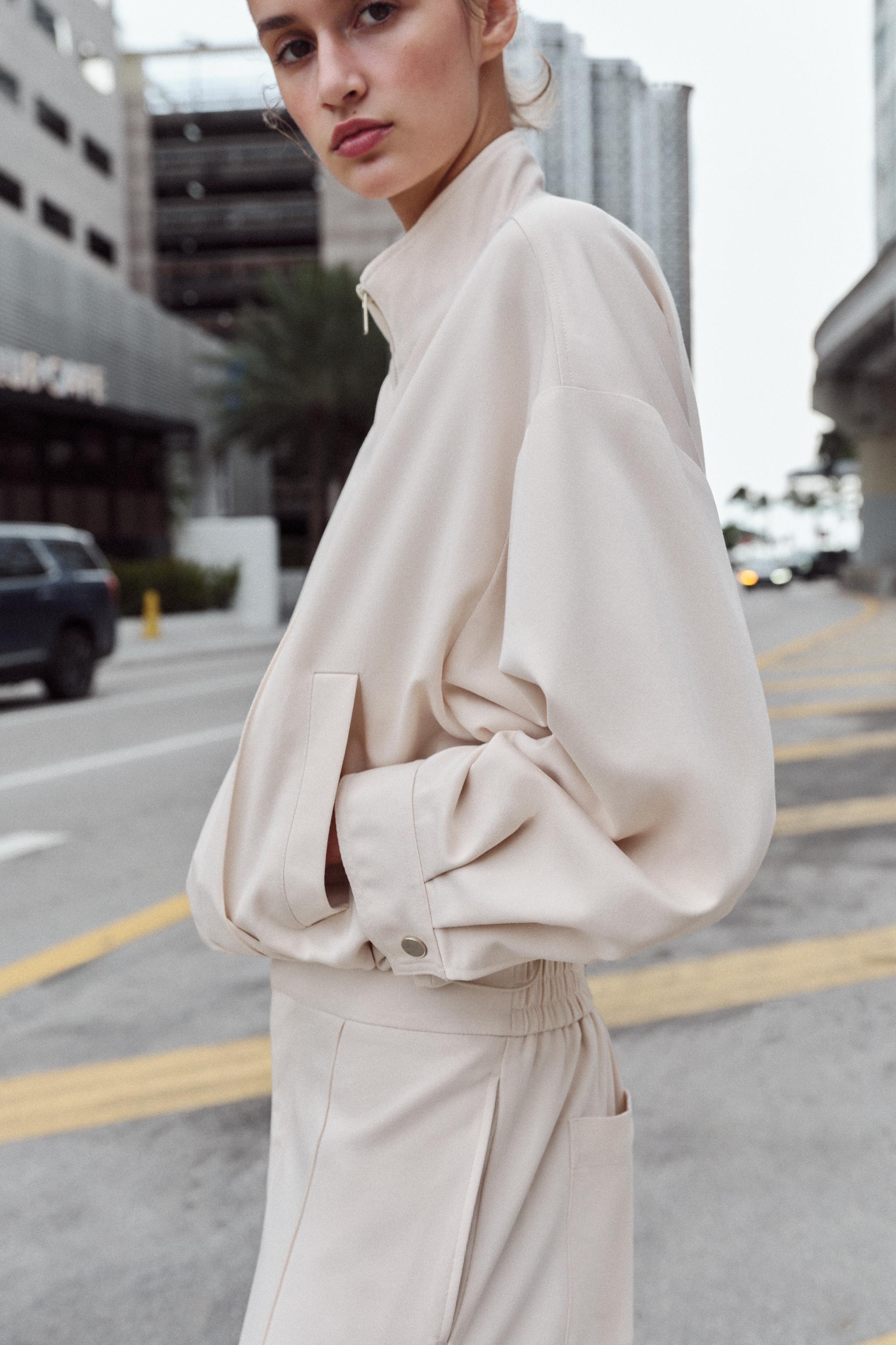 HIGH COLLAR BOMBER JACKET