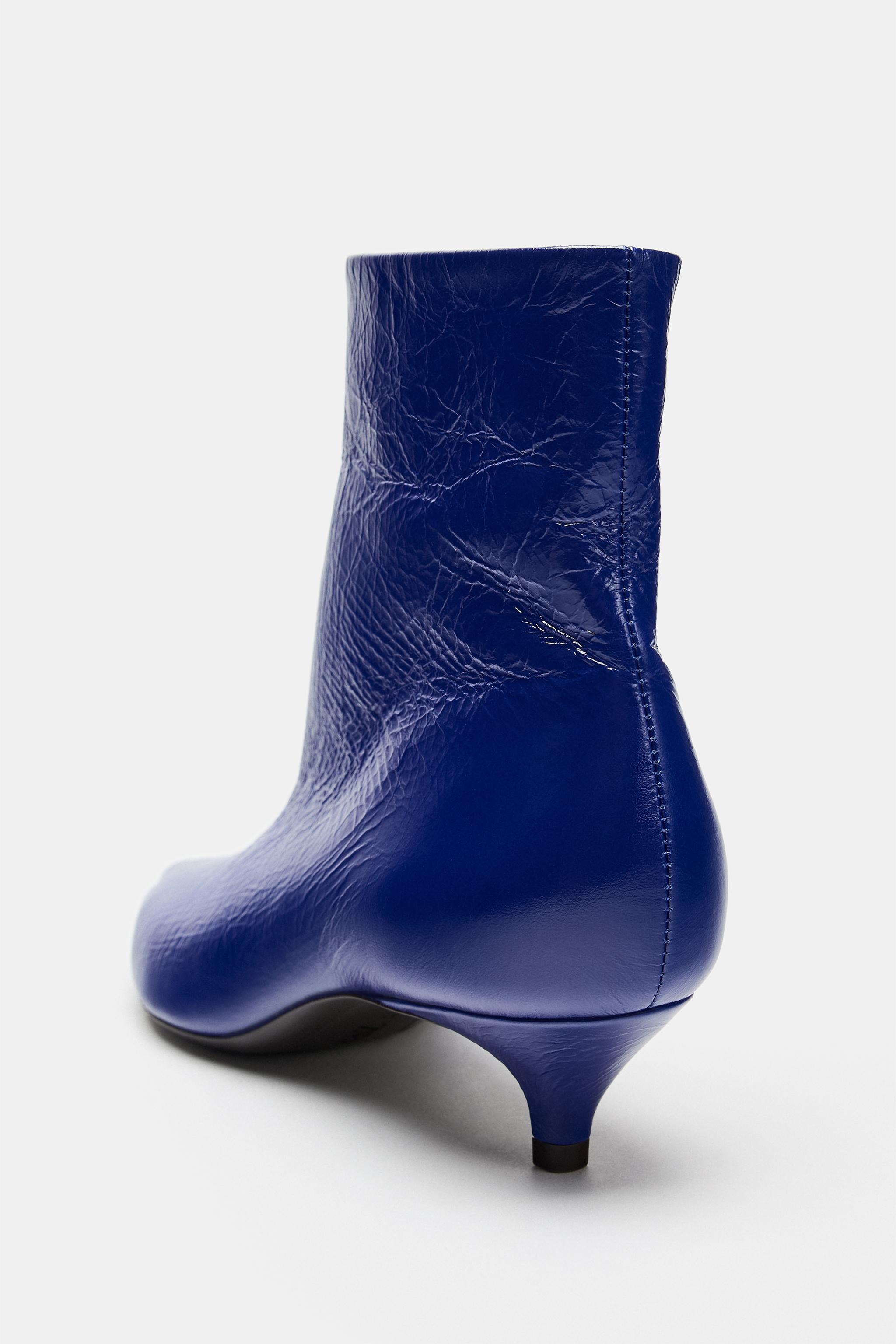 BOTTINES À TALONS KITTEN EN CUIR