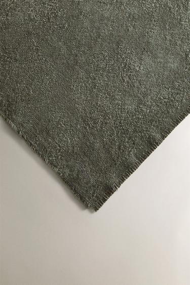 COUVERTURE JACQUARD FLEURS - Vert / Bleu de Zara - Image 1