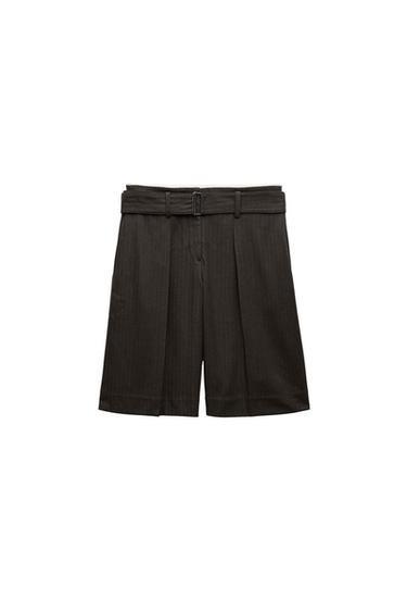 DIPLOMATIC STRIPE BERMUDA SHORTS ZW COLLECTION