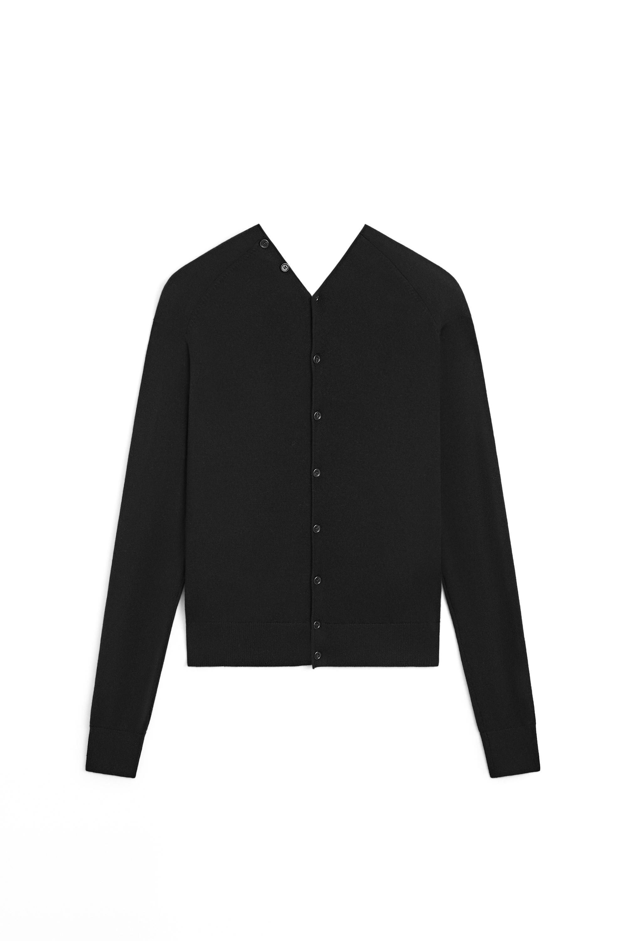 100% wool knit cardigan with button detail - LIMITED EDITION