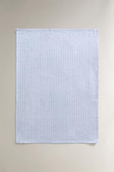 DYED THREAD TEA TOWEL (PACK OF 2) - Blue by Zara - Image 1
