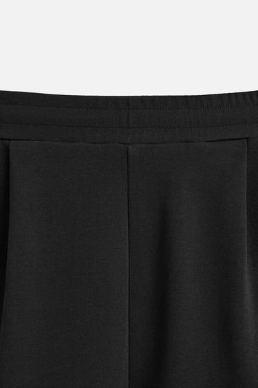 BERMUDA INTERLOCK À PINCES - Noir de Zara - Image 8