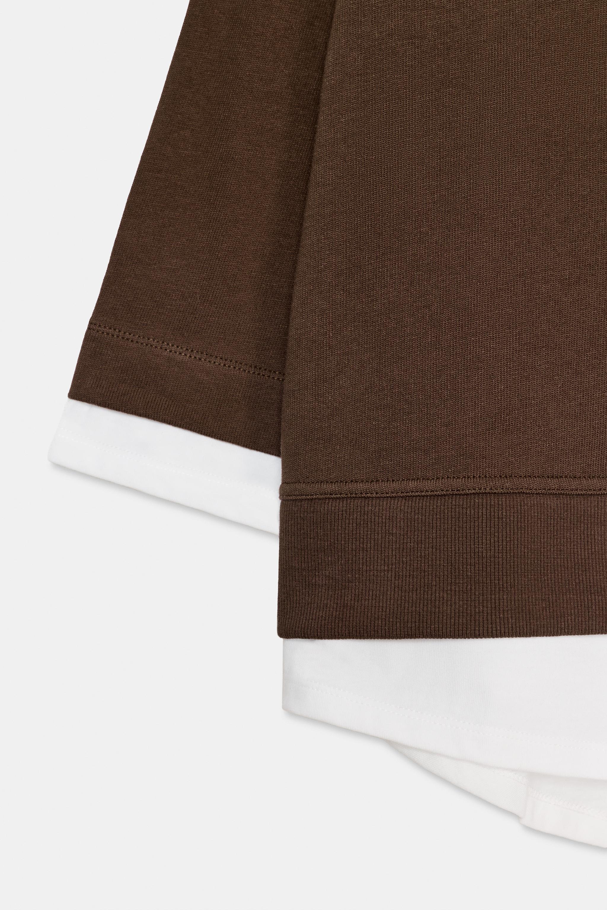 KONTRAST KOLLU SWEATSHIRT - Görsel 8