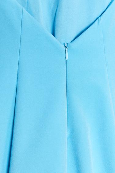 ROBE COURTE HALETER GODETS - Bleu de Zara - Image 3