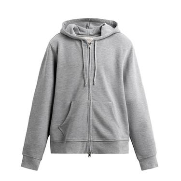 SUDADERA CREMALLERA CAPUCHA HEAVYWEIGHT - Gris vigoré de Zara