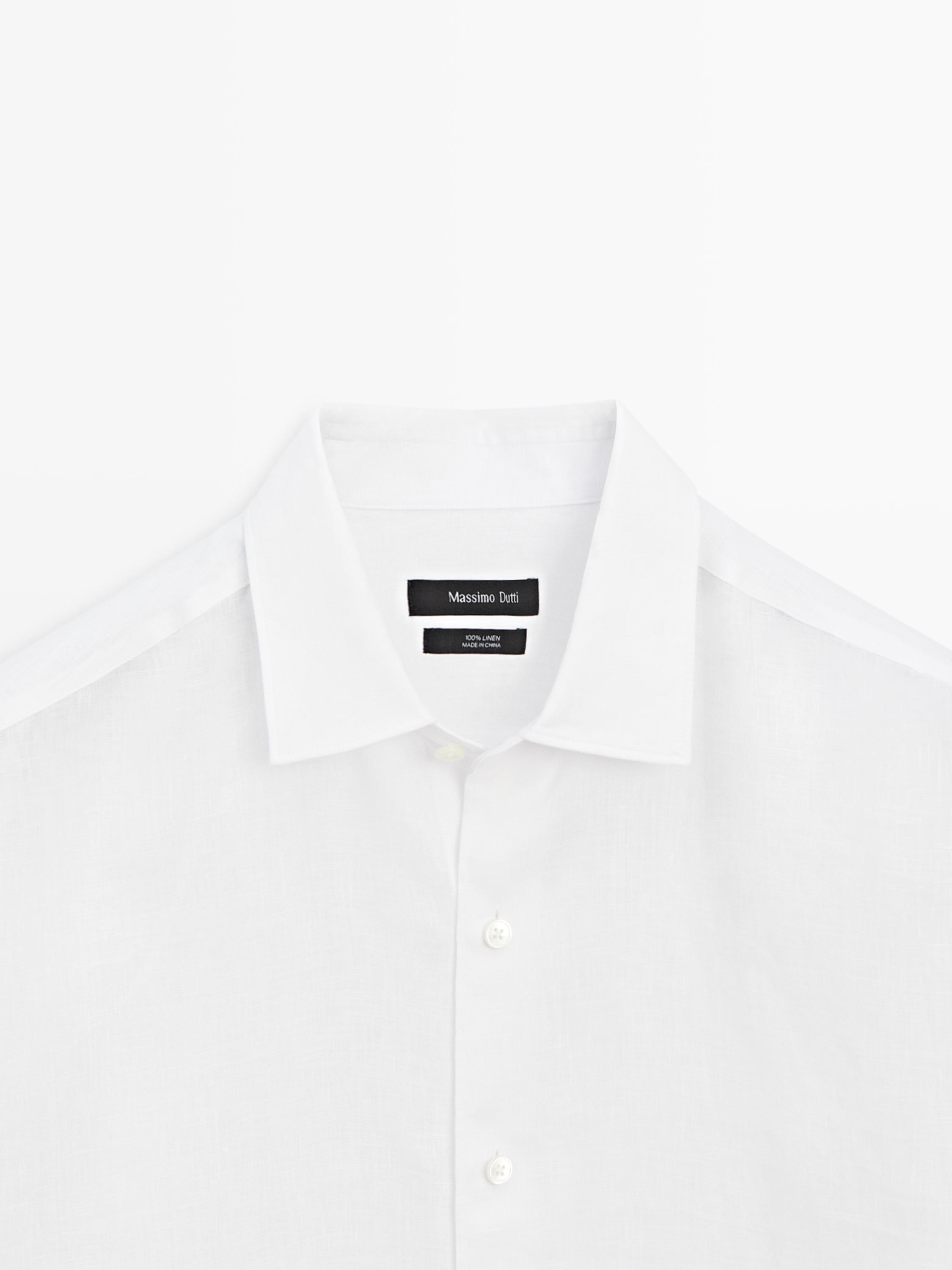 Extra fine regular fit linen shirt