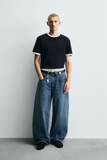 Zara BALLOON FIT JEANS - Blue