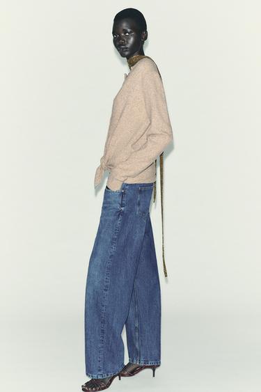 GILET EN MAILLE À NŒUD - Vison chiné de Zara - Image 4