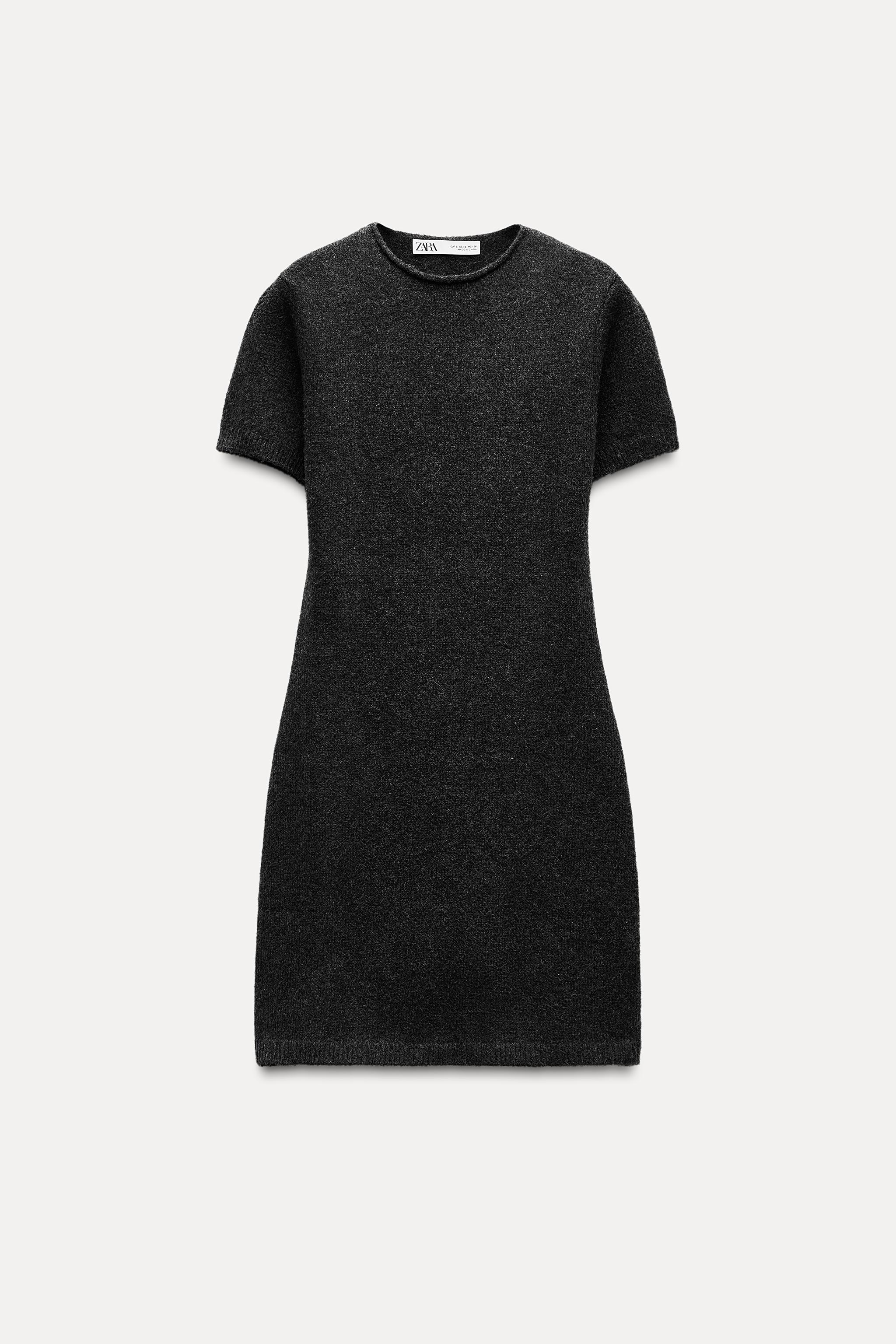 ZARA on sale KNIT WOOL MINI DRESS