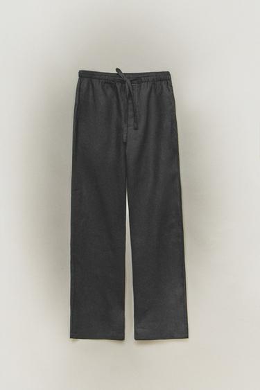 PANTALON LIN - Gris moyen de Zara - Image 5