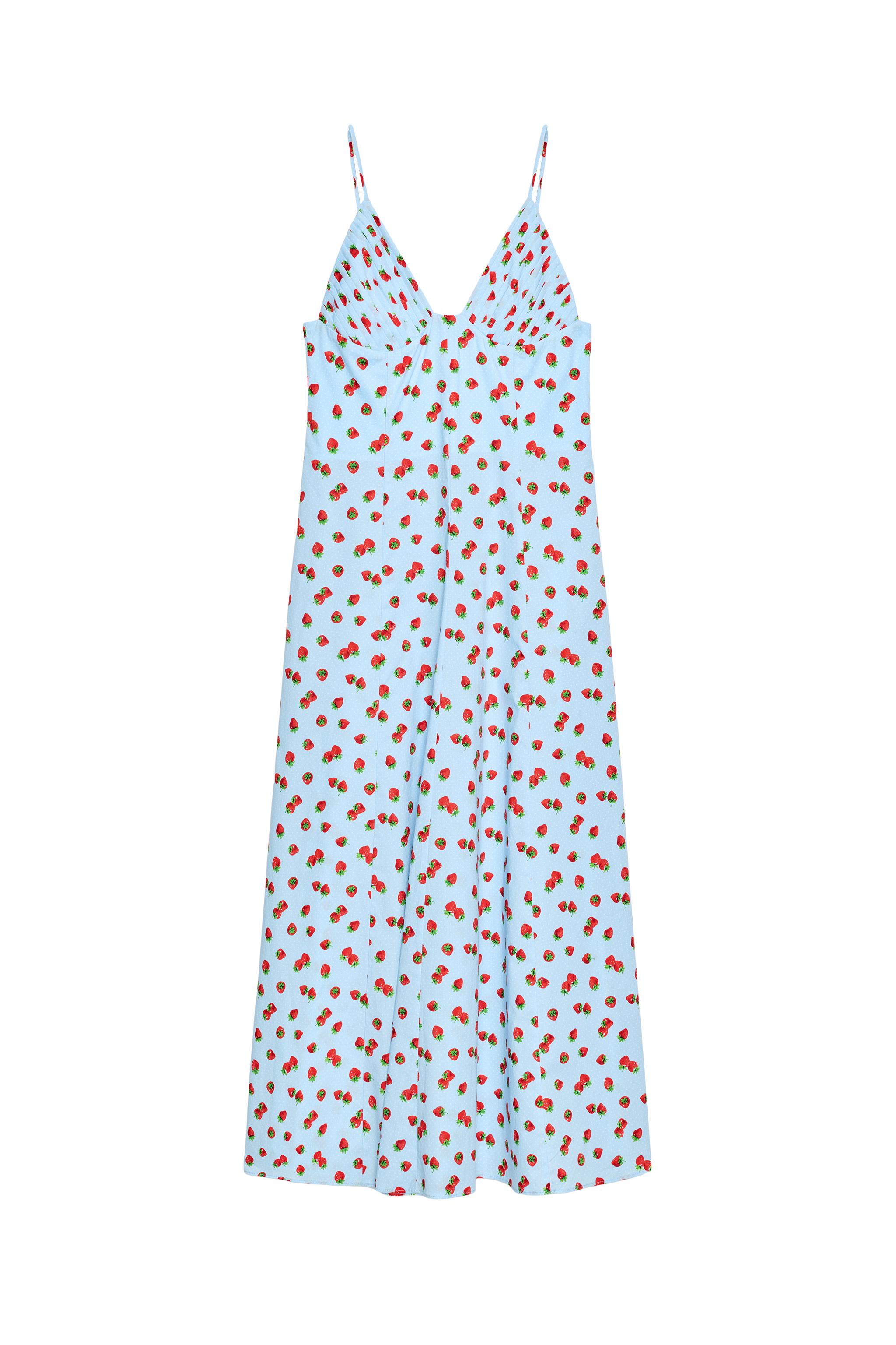 blue wedding guest dress short sleeve Blue Floral V-Neck Short Sleeves Wedding Guest Dress with Belt, Blue / M