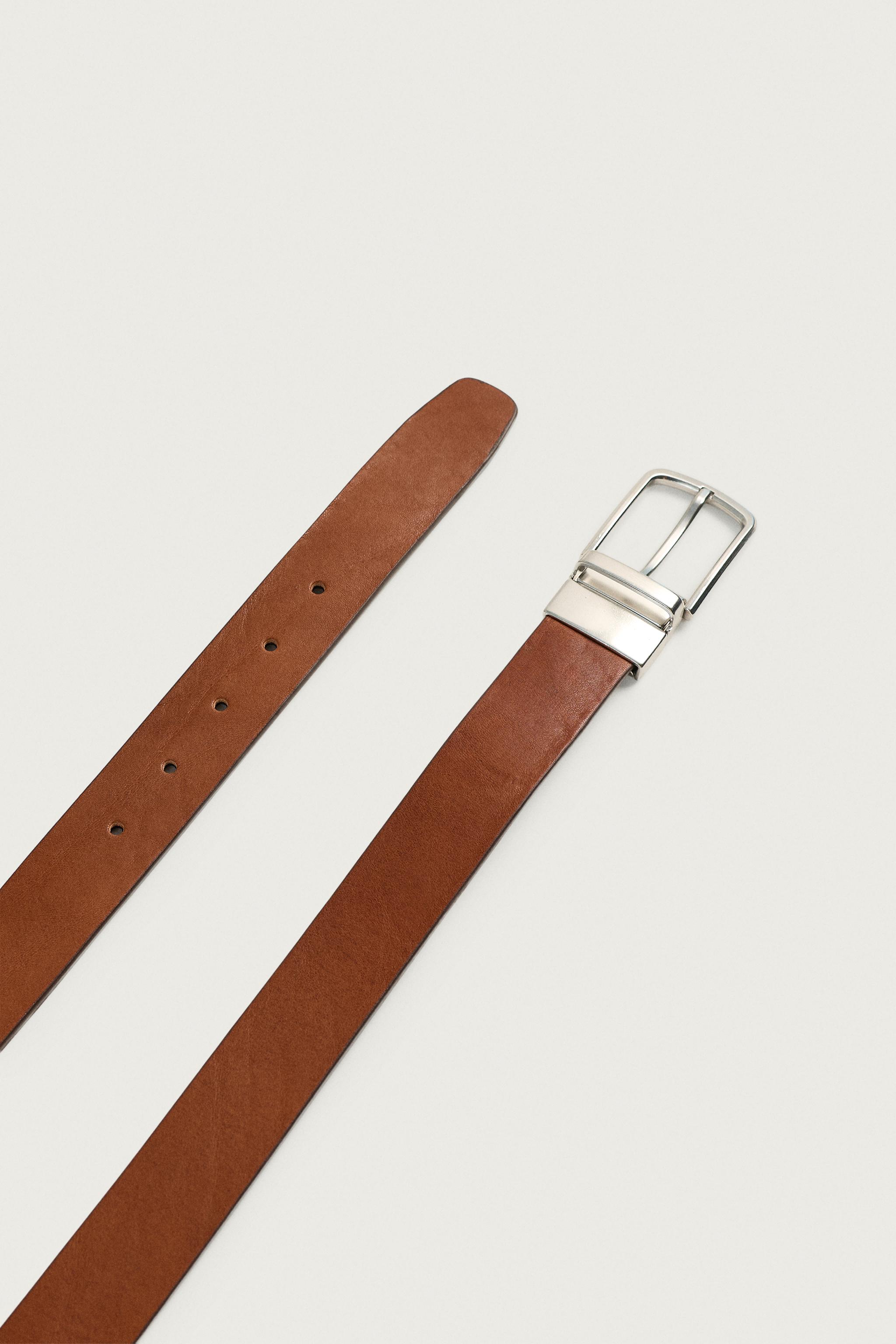 REVERSIBLE LEATHER BELT — Leather