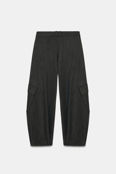 ZW COLLECTION CARGO TROUSERS - Dark grey by Zara - Image 6