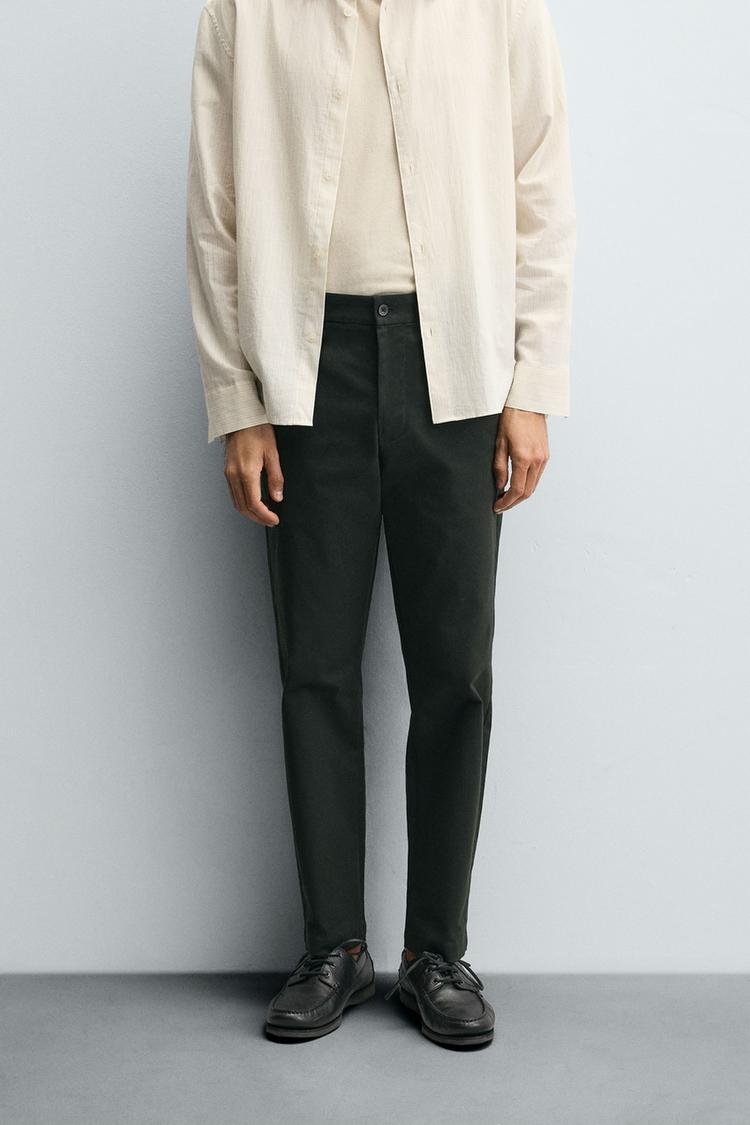 SLIM FIT CHINO TROUSERS