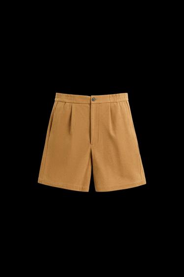 BERMUDA EFECTO ANTE PLIEGUES - Marrón de Zara - Imagen 0